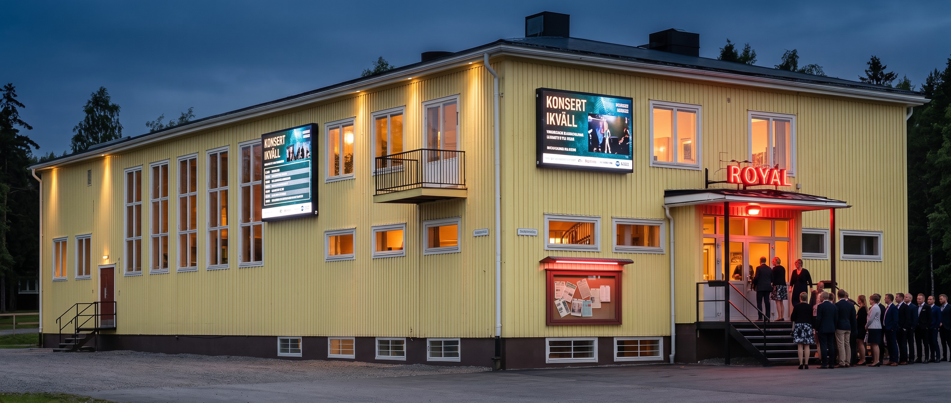 Visionen: Royalhuset i kvällsljus efter upprustningen