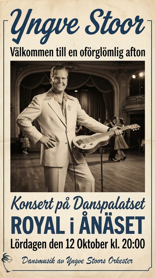 Hyllningsaffisch: Yngve Stoor på Royal